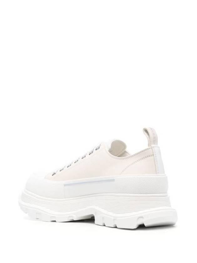 Tread Slick Lace-Up Low Top Sneakers Beige - ALEXANDER MCQUEEN - BALAAN 4