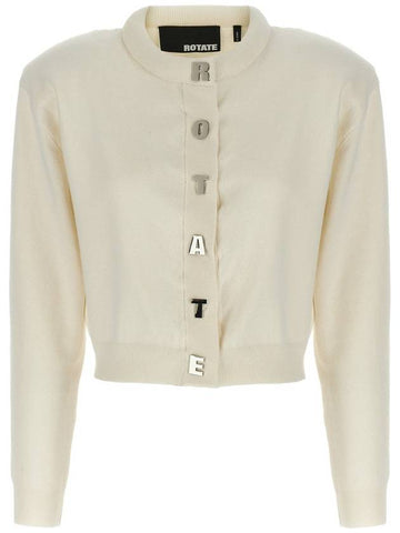 Rotate Birger Christensen Logo Buttons Cardigan - ROTATE - BALAAN 1