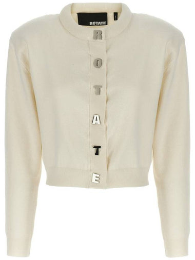 Rotate Birger Christensen Logo Buttons Cardigan - ROTATE - BALAAN 1