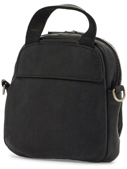 mini backpack in black horse leather with handle and straps - GUIDI - BALAAN 2