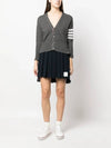 University Striped Mini Pleated Skirt Navy - THOM BROWNE - BALAAN 3