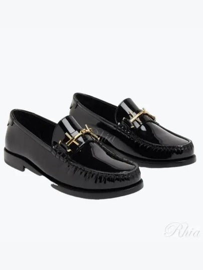 Patent Leather Loafers Black - SAINT LAURENT - BALAAN 2