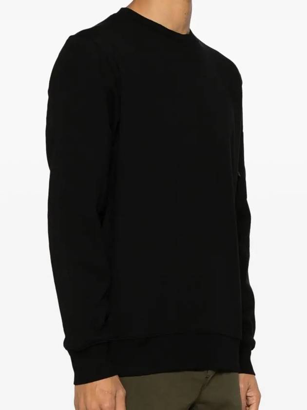 Diagonal Raised Fleece Sweatshirt Black - CP COMPANY - BALAAN 4