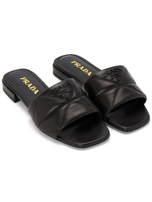 quilted nappa sandals black - PRADA - BALAAN 4