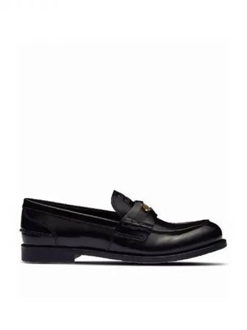 LOGO LEATHER PENNY LOAFERS - MIU MIU - BALAAN 1