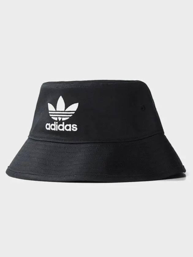 Trefoil Logo Bucket Hat Black - ADIDAS - BALAAN 4