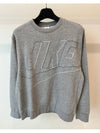 Club Fleece Crew Neck Dark Gray Heather Asia DX0530 063 - NIKE - BALAAN 6