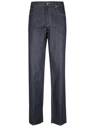 Mid Rise Straight Denim Jeans Blue - GUCCI - BALAAN 2