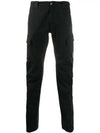 Men's Satin Flap Cargo Straight Pants Black - CP COMPANY - BALAAN 2