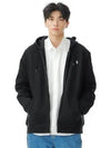 Double knit full zip hoodie black - POLO RALPH LAUREN - BALAAN 1