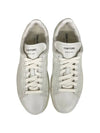 Warwick T Logo Punching Leather Low Top Sneakers White - TOM FORD - BALAAN 3