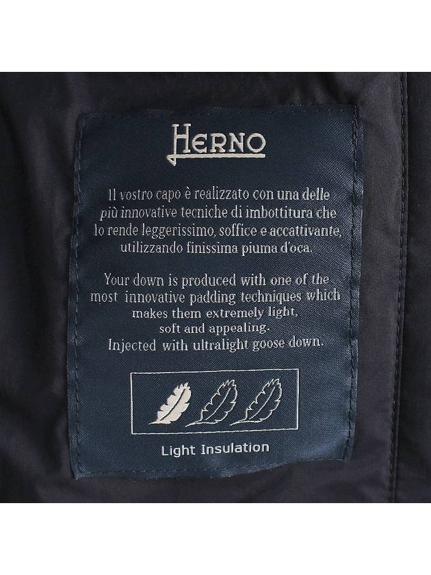 Down Padded Vest Navy - HERNO - BALAAN 11