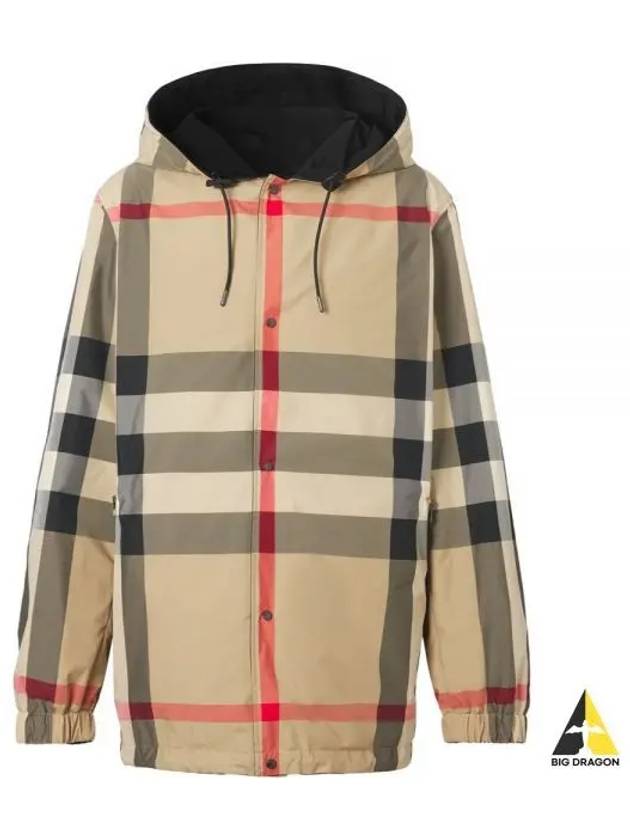 Reversible Check Hooded Jacket Archive Beige - BURBERRY - BALAAN 2