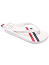 Three Stripe Flip Flops White - THOM BROWNE - BALAAN 4