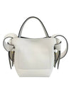 Musubi Micro Leather Shoulder Bag White - ACNE STUDIOS - BALAAN 4