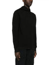 Compass Badge Cotton Hoodie Black - STONE ISLAND - BALAAN 4