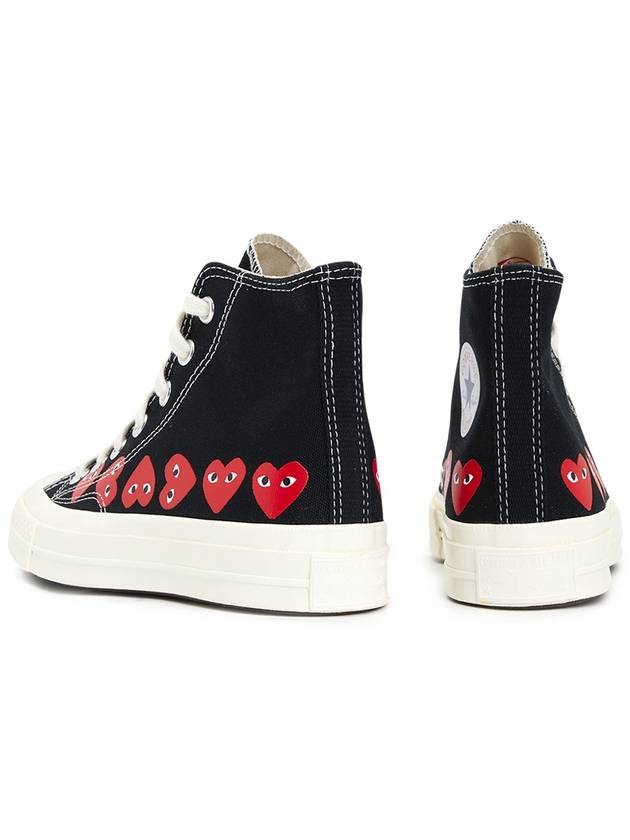 Play x Converse Chuck Taylor All Star 70 High Top Sneakers Black - COMME DES GARCONS - BALAAN 7