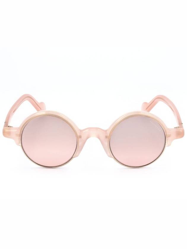 Eyewear Round Frame Sunglasses Pink - MONCLER - BALAAN 1