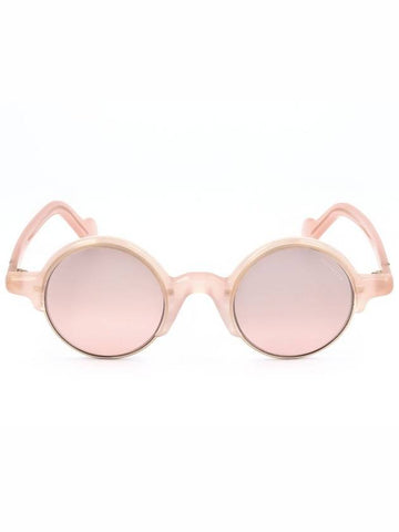 Eyewear Round Frame Sunglasses Pink - MONCLER - BALAAN 1