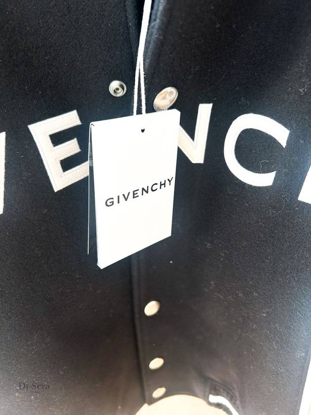 College Varsity Bomber Jacket Black - GIVENCHY - BALAAN 4