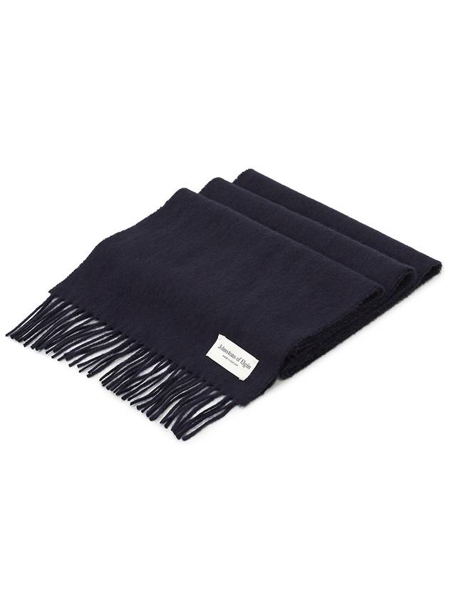 Cashmere Muffler Dark Navy - JOHNSTONS OF ELGIN - BALAAN 3