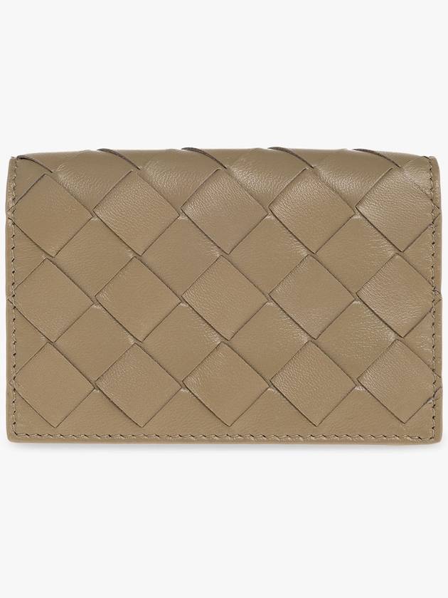 Intrecciato Flap Business Card Wallet Taupe - BOTTEGA VENETA - BALAAN 2