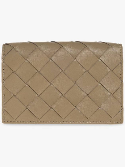 Intrecciato Flap Business Card Wallet Taupe - BOTTEGA VENETA - BALAAN 2