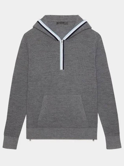 Women's Waffle Stitch Merino Wool Hoodie Grey - G/FORE - BALAAN 2