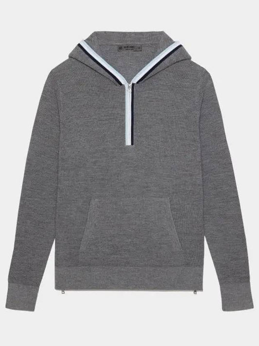 Women'S Waffle Stitch Merino Wool Hoodie Grey - G/FORE - BALAAN 2