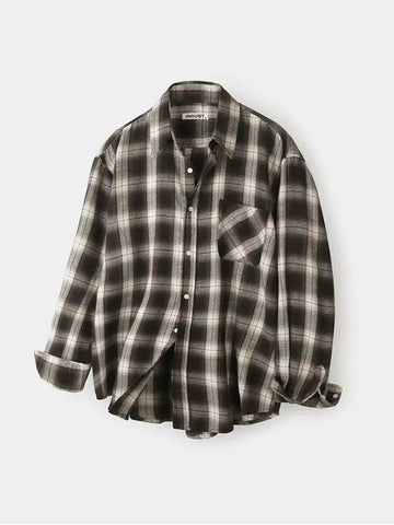 Cloud Multi Check Shirt Brown - INDUST - BALAAN 1