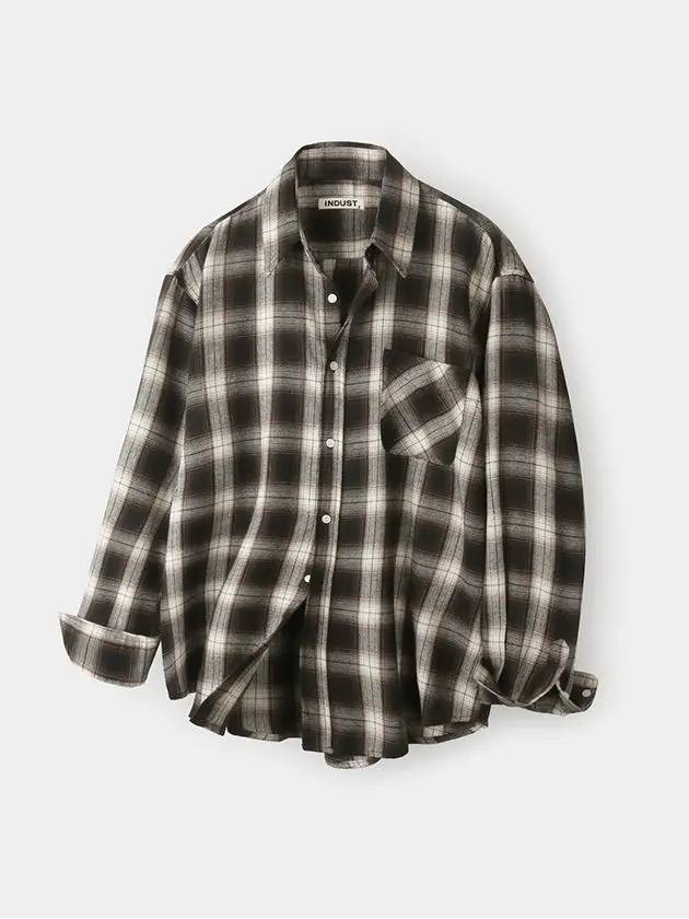 Cloud Multi Check Shirt Brown - INDUST - BALAAN 9