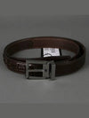 Silver Hardware Buckle Weaving Leather Belt Brown - DOLCE&GABBANA - BALAAN 2