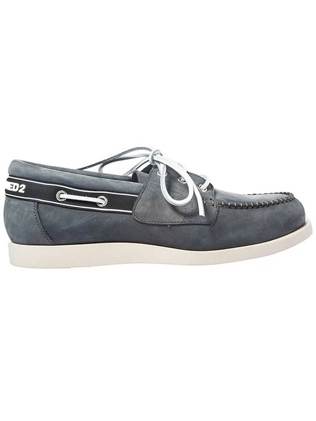 11th Anniversary Boat Shoes Nubuck Gray W14 VA402 V097 2122 - DSQUARED2 - BALAAN 4