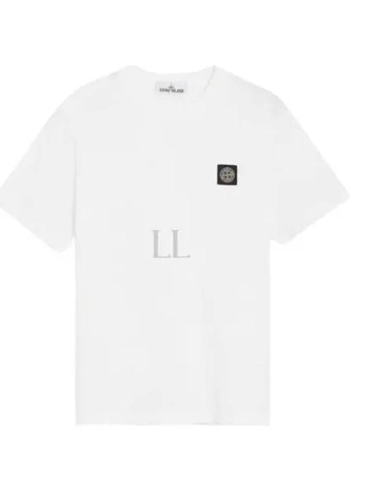 Wappen Logo Patch Short Sleeve T-Shirt White - STONE ISLAND - BALAAN 2