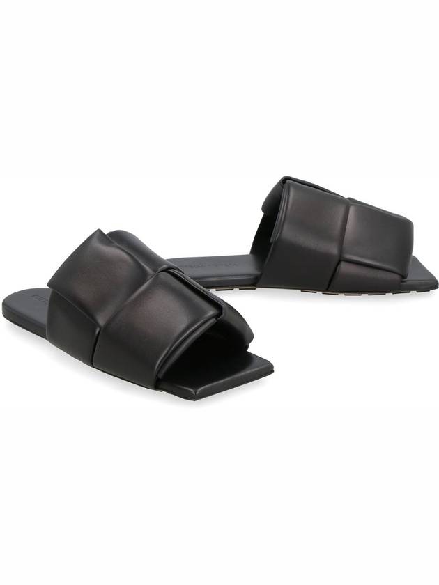 Men's Patch Mule Slippers Black - BOTTEGA VENETA - BALAAN 4