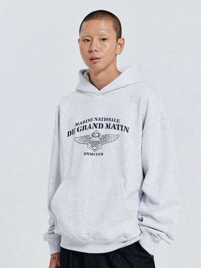 V Heavy Hood Sweat Club Hoodie 1% Melange - DE GRAND MATIN - BALAAN 2