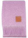 Anagram Fringe Mohair Scarf Violet - LOEWE - BALAAN 3