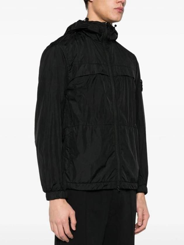 Garment Dyed Crinkle Reps R-Nylon Jacket Black - STONE ISLAND - BALAAN 3