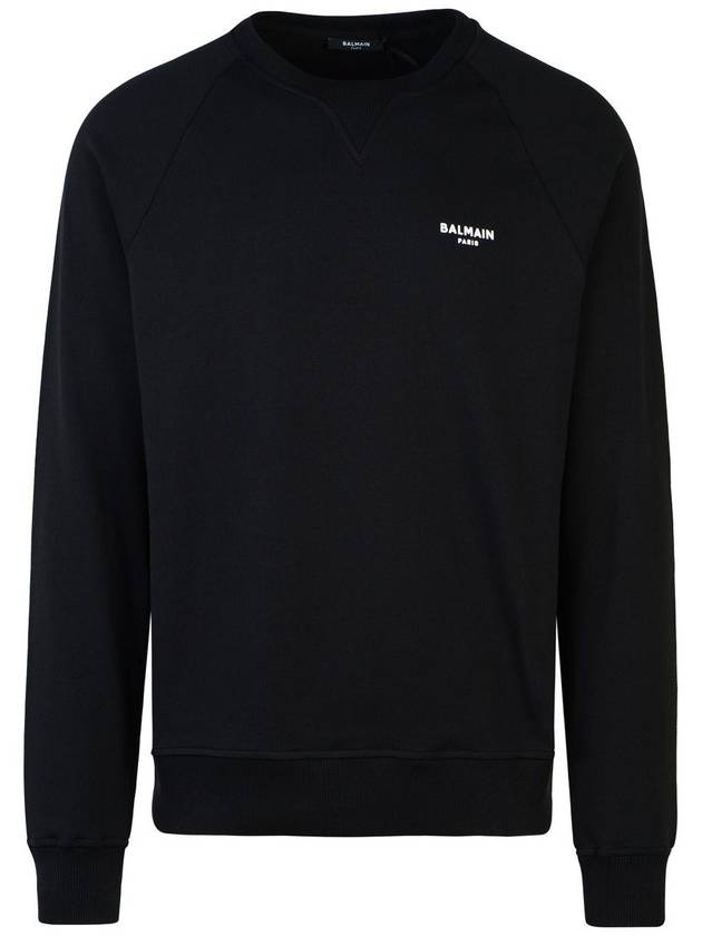 Balmain Black Cotton Sweatshirt - BALMAIN - BALAAN 2