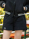 Skirt Shorts Padded Banding Short Pants Black MCFW23PT 4BK - MACKY - BALAAN 1