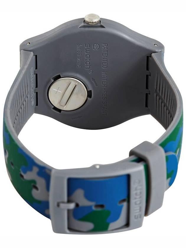 Swatch Camougreen Quartz Blue Dial Men's Watch SUOM400 - SWATCH - BALAAN 3