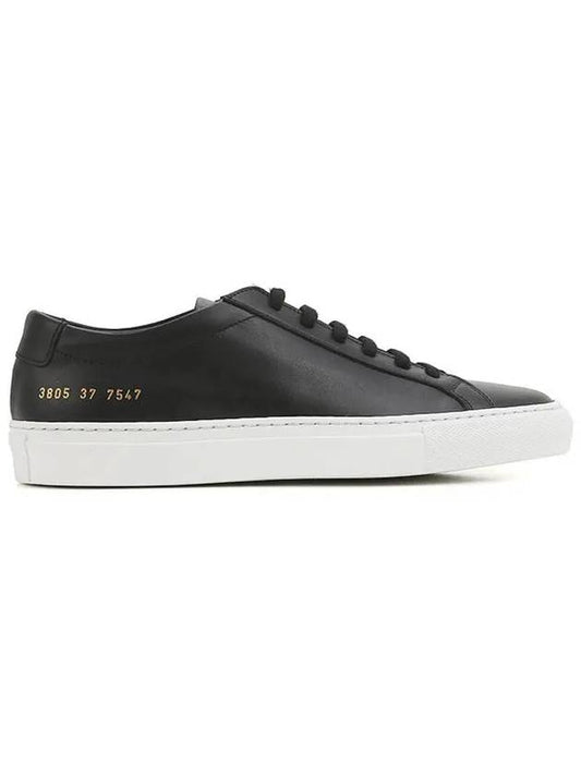 Achilles White Sole Low Top Sneakers Black - COMMON PROJECTS - BALAAN 2