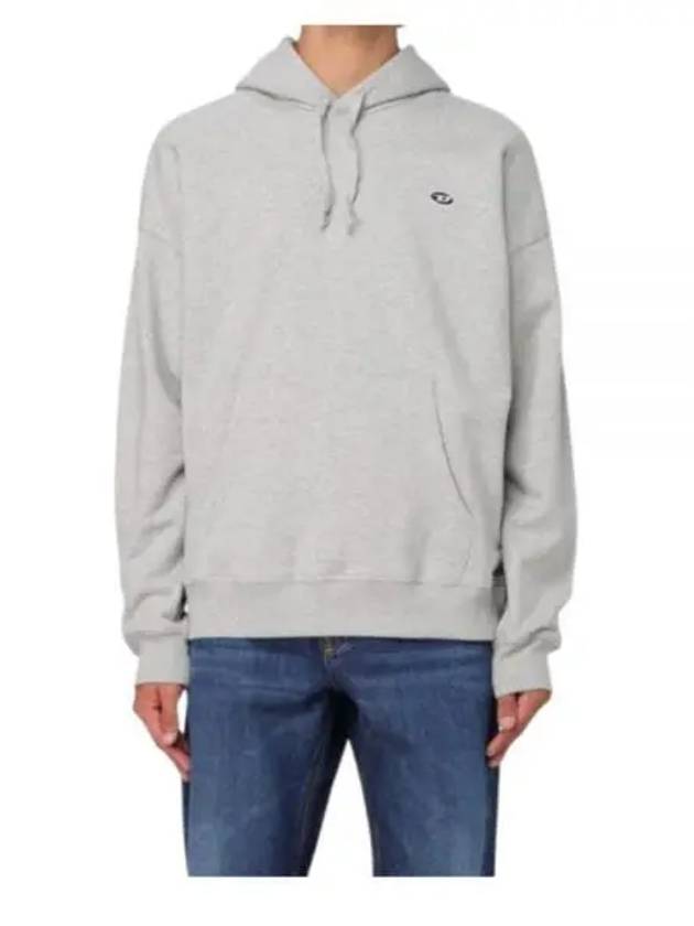 S Rob Doval PJ Oval D Patch Hoodie Grey - DIESEL - BALAAN 2