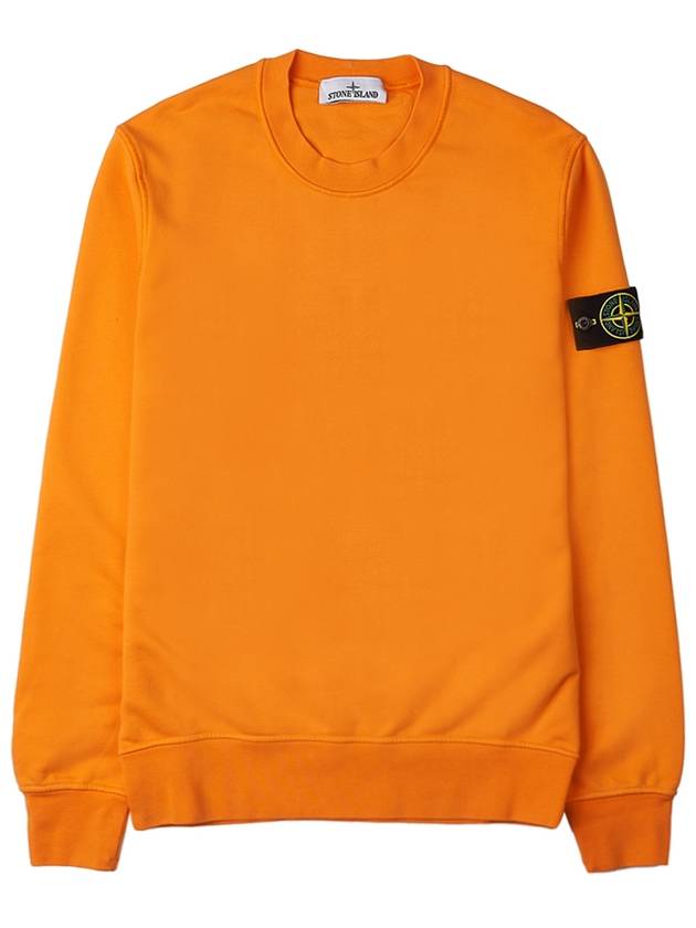 Wappen Patch Crew Neck Sweatshirt Orange - STONE ISLAND - BALAAN 10