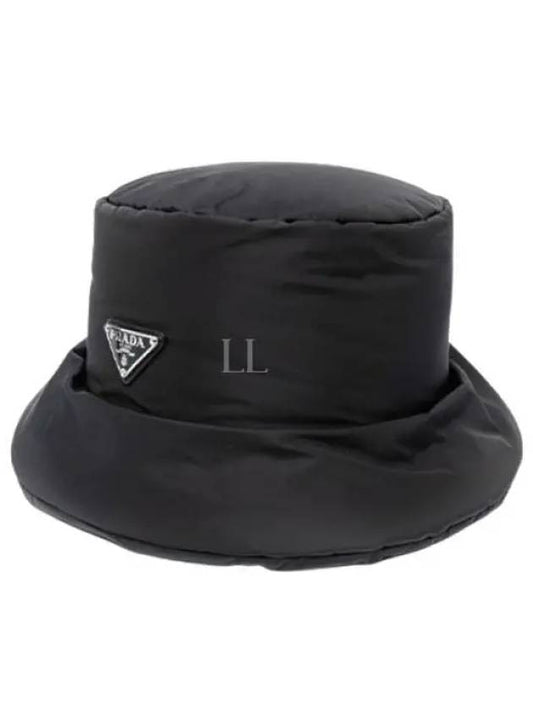 Triangle Logo Bucket Hat Black - PRADA - BALAAN 2