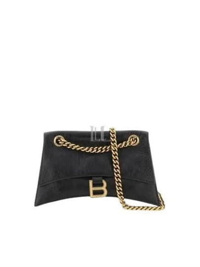 Crush Logo Gold Chain Small Shoulder Bag Black - BALENCIAGA - BALAAN 2