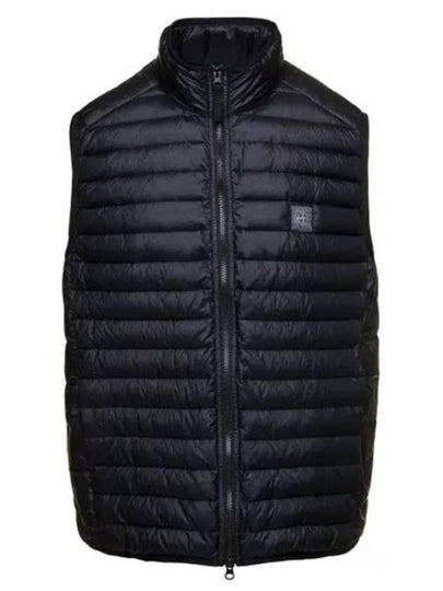 Loom Woven Chambers Recycled Nylon Down Padding Vest Navy - STONE ISLAND - BALAAN 2