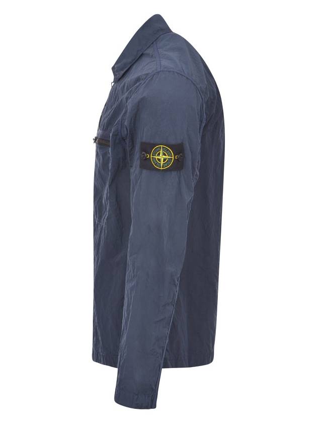 Nylon Metal Econyl Regenerated Zip-Up Jacket Blue - STONE ISLAND - BALAAN 5