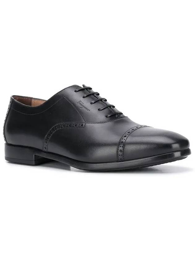 Men's Rain Toe Oxford Black - SALVATORE FERRAGAMO - BALAAN 2