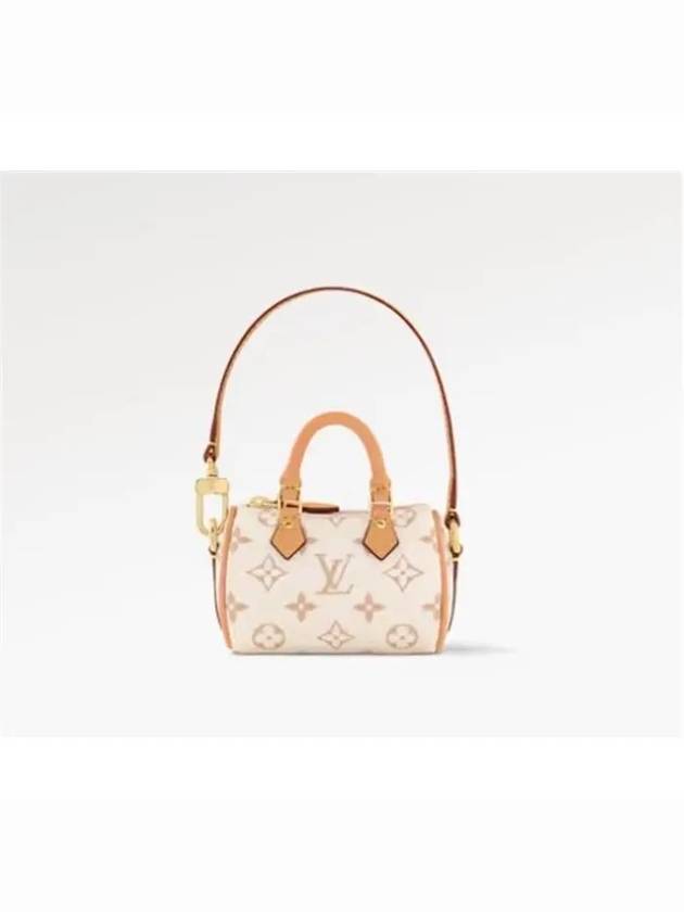 Micro Speedy Bag Charm Gold Beige - LOUIS VUITTON - BALAAN 2